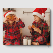 Kerstherinneringen Echte Folie Familiefoto Gastenboek (Achterkant)