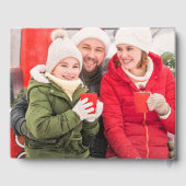 Kerstherinneringen Echte Folie Familiefoto Gastenboek (Achterkant)