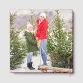 Kerstherinneringen Familiefoto gepersonaliseerd Gastenboek (Achterkant)