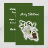 Kerstherinneringen Feestdagenkaart (Voorkant / Achterkant)