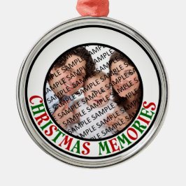 Kerstherinneringen Herdenkingsfoto Metalen Ornament