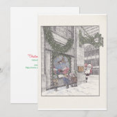 Kerstherinneringen op Field's Flat Kerstkaart (Voorkant / Achterkant)