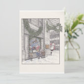 Kerstherinneringen op Field's Flat Kerstkaart (Staand voorkant)