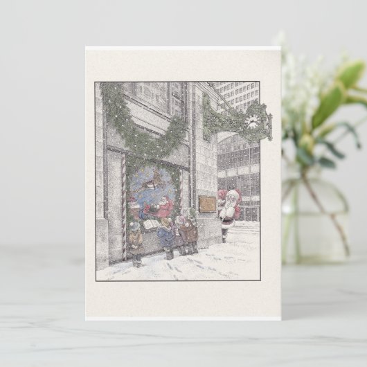 Kerstherinneringen op Field's Flat Kerstkaart (Staand voorkant)