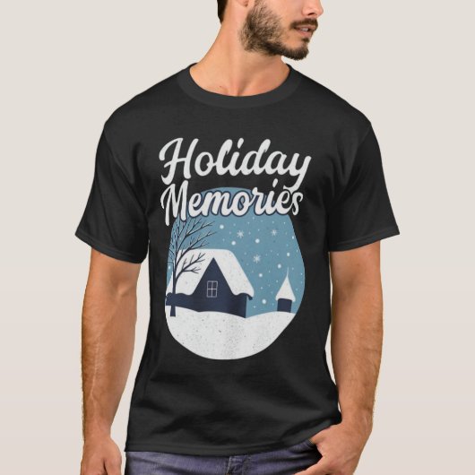 Kerstherinneringen (Vintage Kersttrui) T-Shirt (Voorkant)