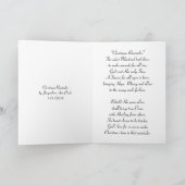 Kerstherinneringsgedichten Kaart (Binnen)