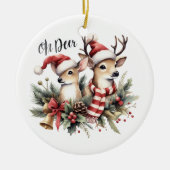 kersthermannen keramisch ornament (Voorkant)