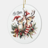 kersthermannen keramisch ornament (Links)