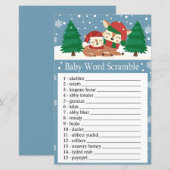 Kersthert Baby woord omdraaien spel (Voorkant / Achterkant)