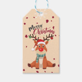 kersthert cadeaulabel (Voorkant)