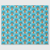 Kersthert Cadeaupapier (Vlak)