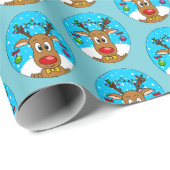 Kersthert Cadeaupapier (Rol Hoek)