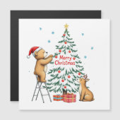 Kersthert en beer (Voorkant / Achterkant)