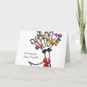 kersthert feestdagen kaart (Achterkant)