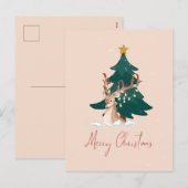 kersthert feestdagenkaart (Voorkant / Achterkant)