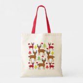 Kersthert Feestelijke Kerstmis Tote Bag (Achterkant)