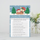 Kersthert Kerstdag kinderrijmpje quiz baby shower (Staand voorkant)