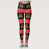 kersthert leggings (Voorkant)
