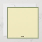 Kersthert met Kerstkrans Feestdagenkaart (Achterkant)