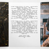 Kersthert met maanverlichte boom gepersonaliseerd drieluik wenskaart (Binnenkant midden)