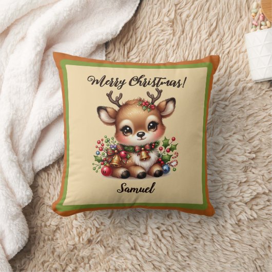 Kersthert met naam Sierkussen (Deken)