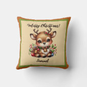 Kersthert met naam Sierkussen (Achterkant)