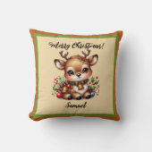 Kersthert met naam Sierkussen (Voorkant)