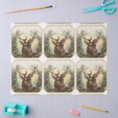 KERSTHERT MET PINE CONE CROWN TISSUEPAPIER (Craft)