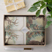 KERSTHERT MET PINE CONE CROWN TISSUEPAPIER (Geschenk)