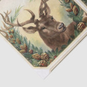 KERSTHERT MET PINE CONE CROWN TISSUEPAPIER (Detail)