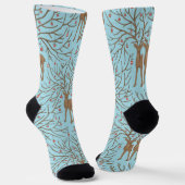 Kersthert op blauw sokken (Gebogen)