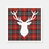 KERSTHERT RODE PLAID SERVET (Voorkant)