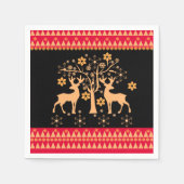 kersthert servet (Voorkant)