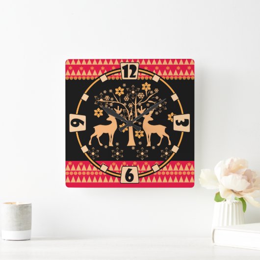 kersthert vierkante klok (Huis)