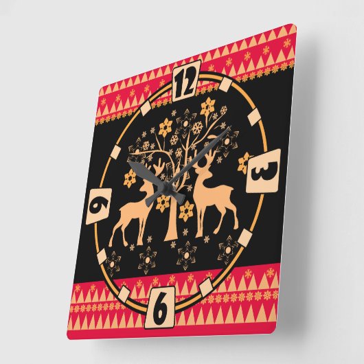 kersthert vierkante klok (Hoek)