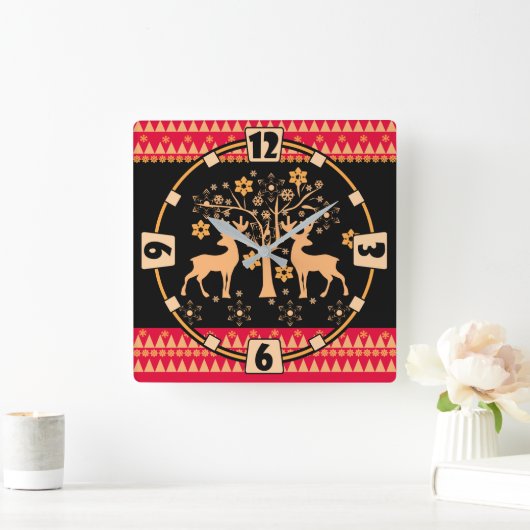 kersthert vierkante klok (Huis)