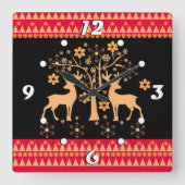 kersthert vierkante klok (Voorkant)