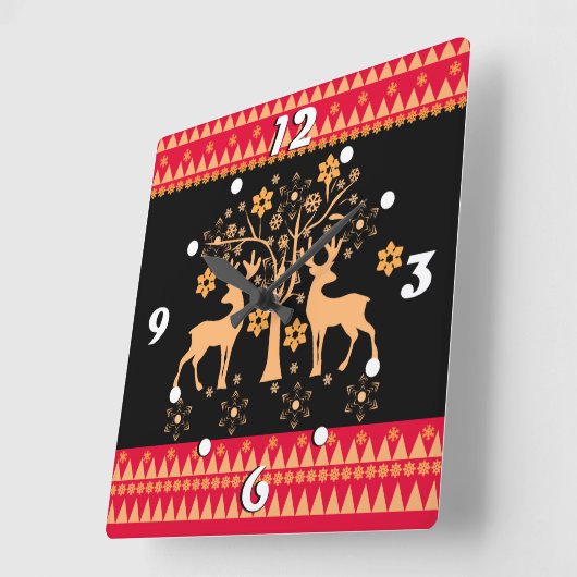 kersthert vierkante klok (Hoek)