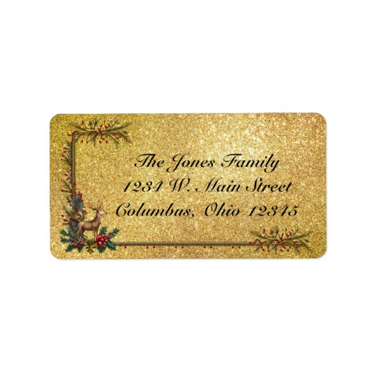 Kerstherten 3.75x2 verzending etiket (Voorkant)