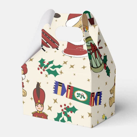 Kerstherten, beer, katten en Noodkraker Bedankdoosjes (Achterkant)