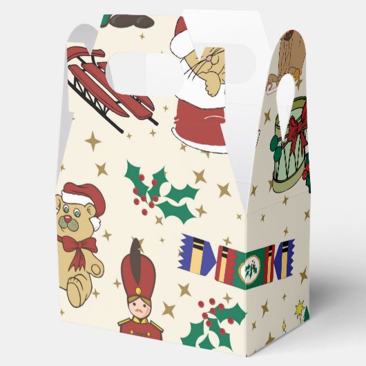 Kerstherten, beer, katten en Noodkraker Bedankdoosjes (Geopend)