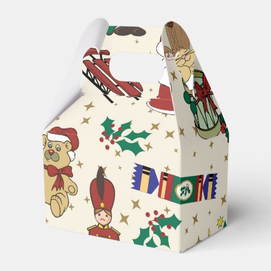 Kerstherten, beer, katten en Noodkraker Bedankdoosjes (Voorkant Zijde)