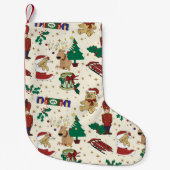 Kerstherten, beer, katten en Noodkraker Kleine Kerstsok (Voorkant)