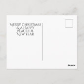 Kerstherten Besneeuwd Bos Briefkaart (Achterkant)