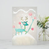 kerstherten briefpapier (Staand voorkant)