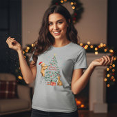 Kerstherten en -beer t-shirt