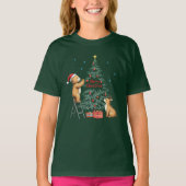 Kerstherten en -beer t-shirt (Voorkant)