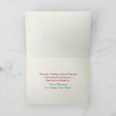 Kerstherten en sneeuwpoppen in het raam kaart (Binnen)