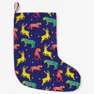 Kerstherten en tijgers. Kleurtrends!_ Kleine Kerstsok