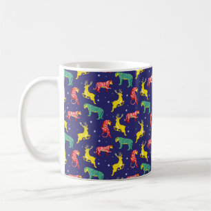 Kerstherten en tijgers. Kleurtrends!_ Koffiemok